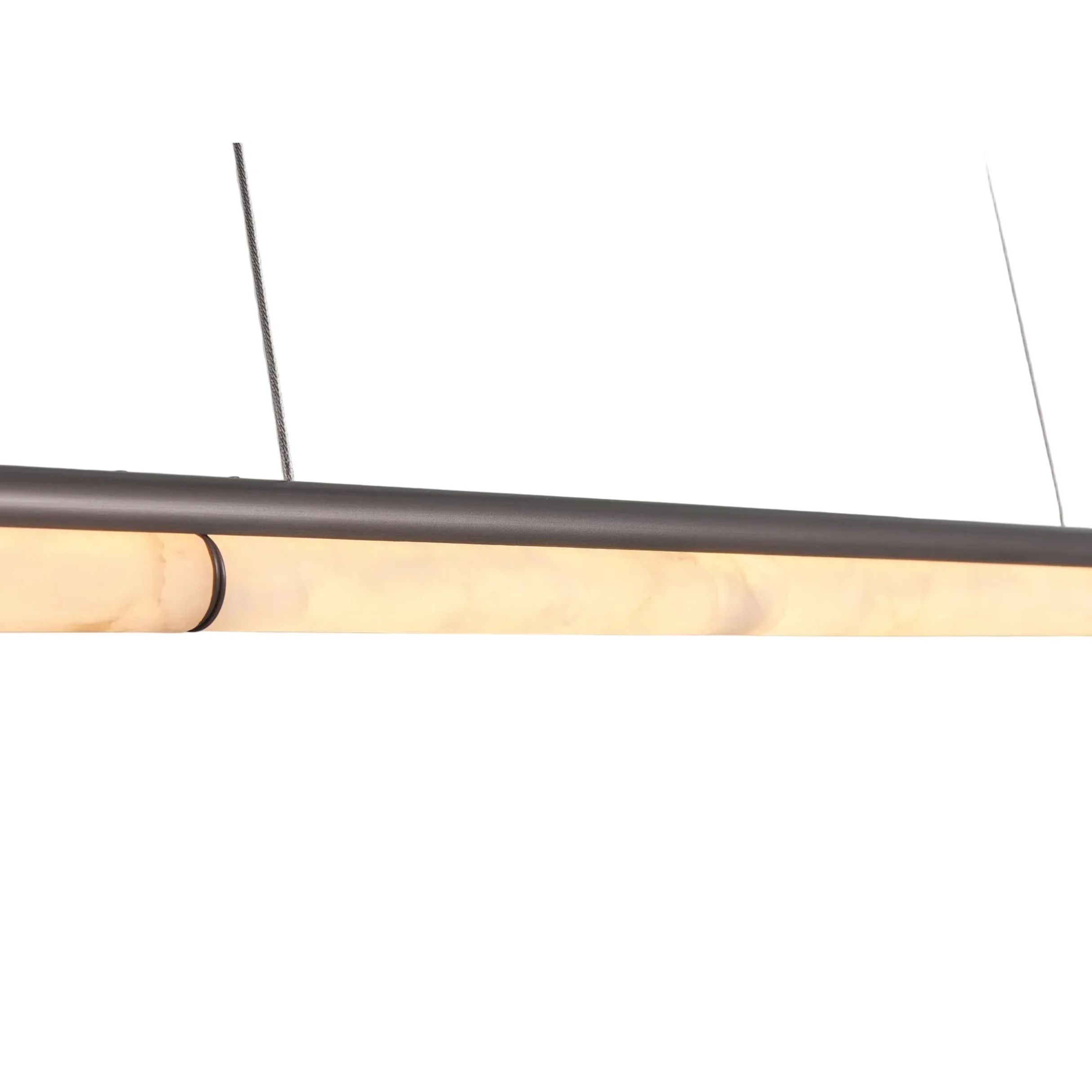 The Grand Collection Kronleuchter Viglia – Bronze-Finish | Alabaster Pendelleuchte The Grand Collection