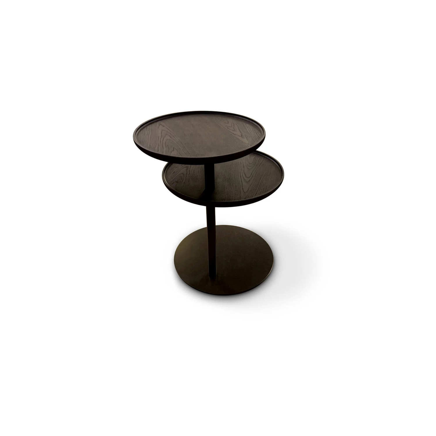 The Grand CHLOE Beistelltisch – Massivholz Eiche | Bronze Beistelltisch rund The Grand Collection