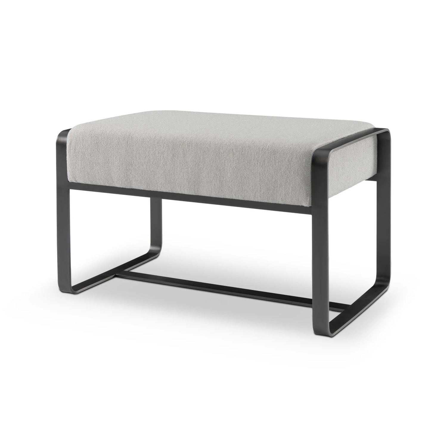 The Grand GREGORIO Hocker – Greige | Taupe Grau Polsterhocker The Grand Collection