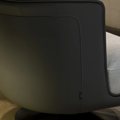 The Grand GREGORIO Drehbarer Loungesessel – Greige | Taupe Grau Drehsessel The Grand Collection