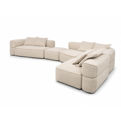 The Grand Collection VALENTINO Ecksofa Rechts – Vivaldi Beige