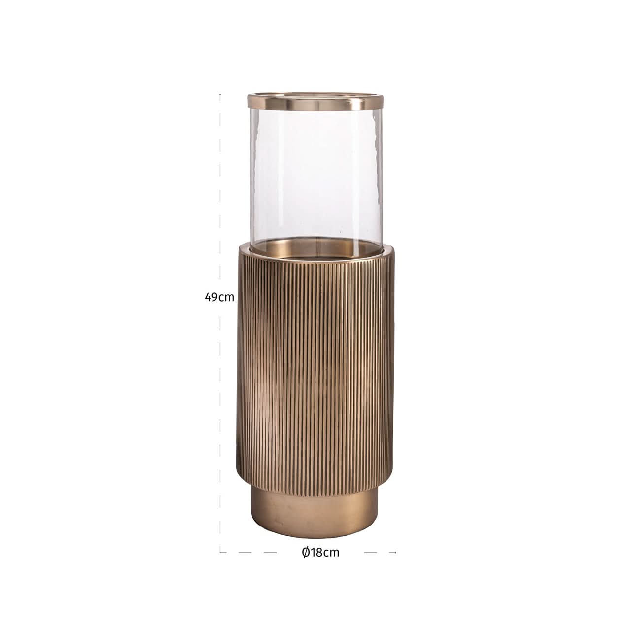 Richmond Interiors Windlicht Soreli – Antik Messing Windlicht Richmond Deko