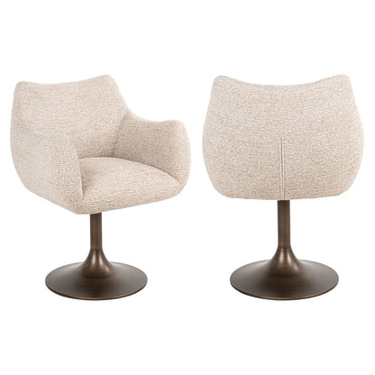 Richmond Interiors Esszimmerstuhl Aldo Natural Linear – drehbar Esszimmerstuhl Richmond Interiors