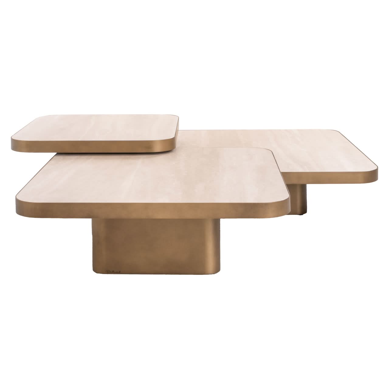Richmond Interiors – Couchtisch-Set Cumulus Beige (3-teilig) 4er-Set Couchtisch Richmond Interiors