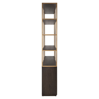 Richmond Interiors – Offenes Regal Carter brown large 4-türig Offenes Regal Richmond Interiors
