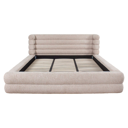 Richmond Interiors Bett Obidis Natur Linear – 180 × 210 cm mit Stauraum Richmond Interiors