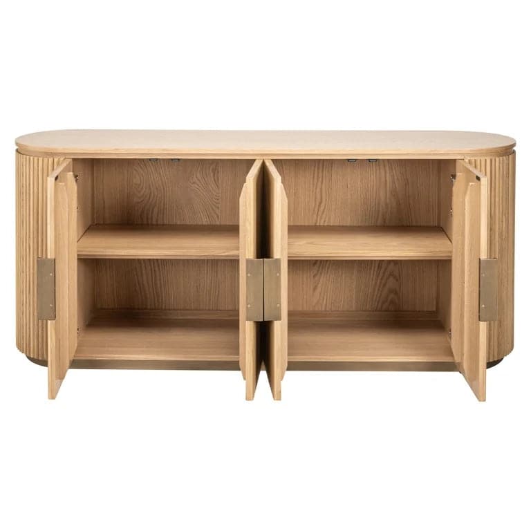 Richmond Interiors Dressoir Belfort 4-türig (Natural oak) Sideboard Richmond Interiors