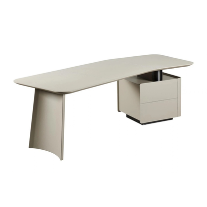 The Grand Collection FIORA Schreibtisch – Micro Leather Craie Schreibtisch The Grand Collection