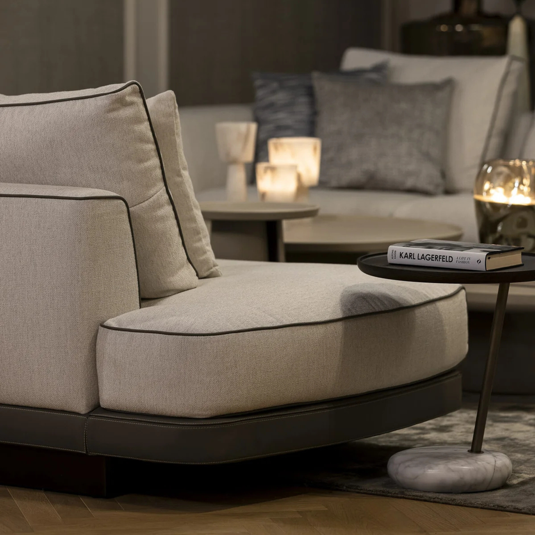 The Grand GREGORIO Chaiselongue – Greige | Taupe Grau Chaiselongue The Grand Collection