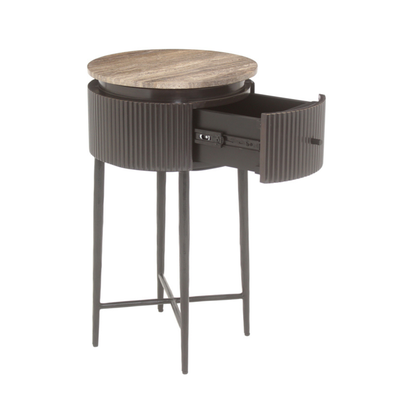 Richmond Interiors – Beistelltisch Russo Brown Beistelltisch rund Richmond Interiors