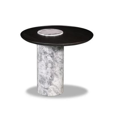 The Grand Collection SOFIA Beistelltisch – Dunkler Marmor Beistelltisch rund The Grand Collection