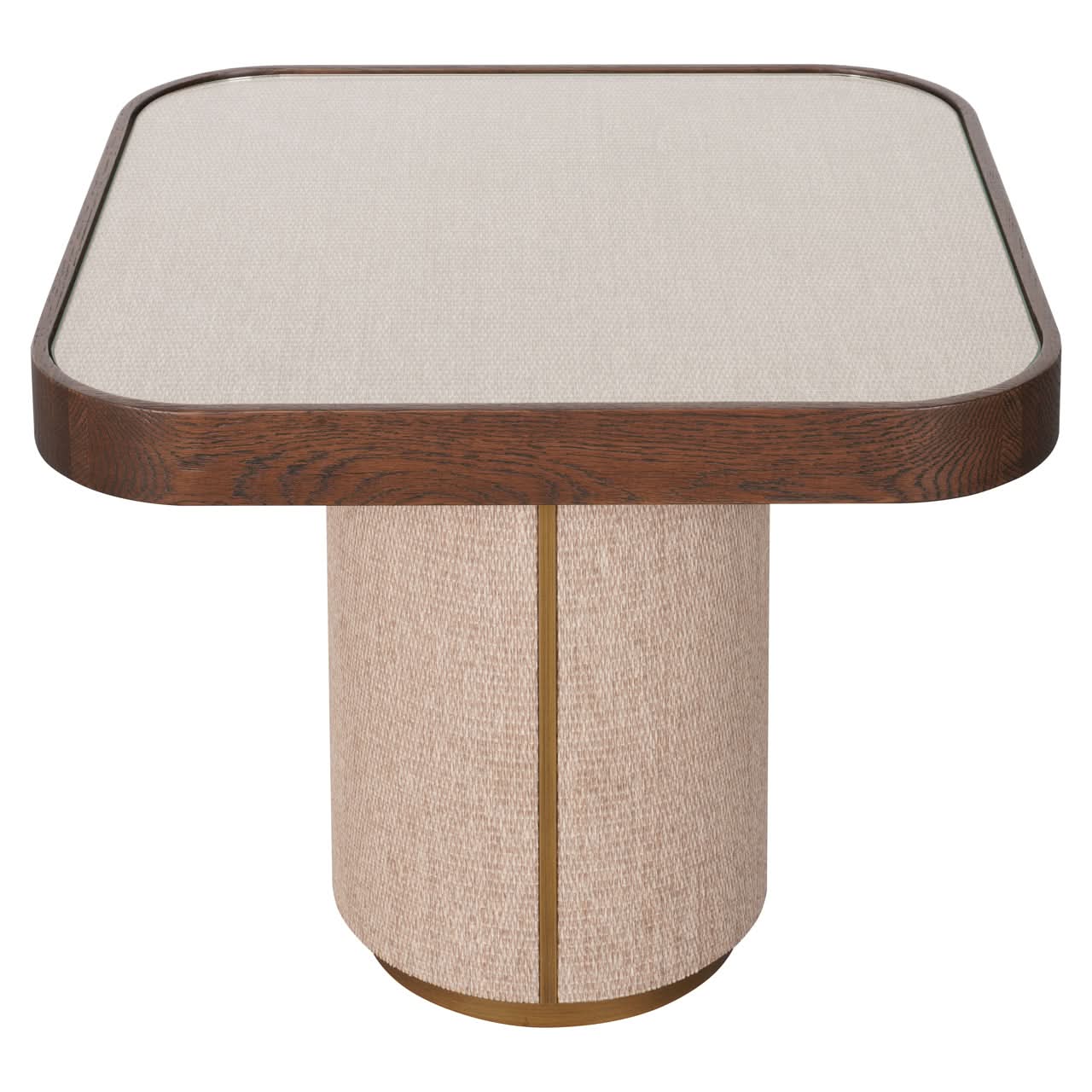 Richmond Interiors – Beistelltisch Willox Brown (inkl. Glasplatte) Beistelltisch eckig Richmond Interiors