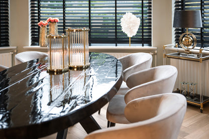 Richmond Interiors Stuhl Indigo-Khaki-Samt (Quartz Khaki 903) Esszimmerstuhl Richmond Interiors