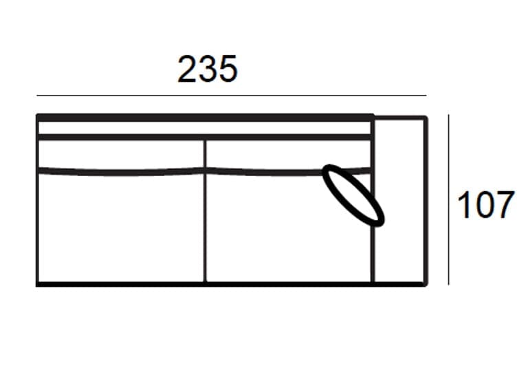 Richmond Interiors Couch Pasha Lounge Links + 3 Sitzer pearl island (Island pearl 106) 4-Sitzer Sofa Richmond Interiors