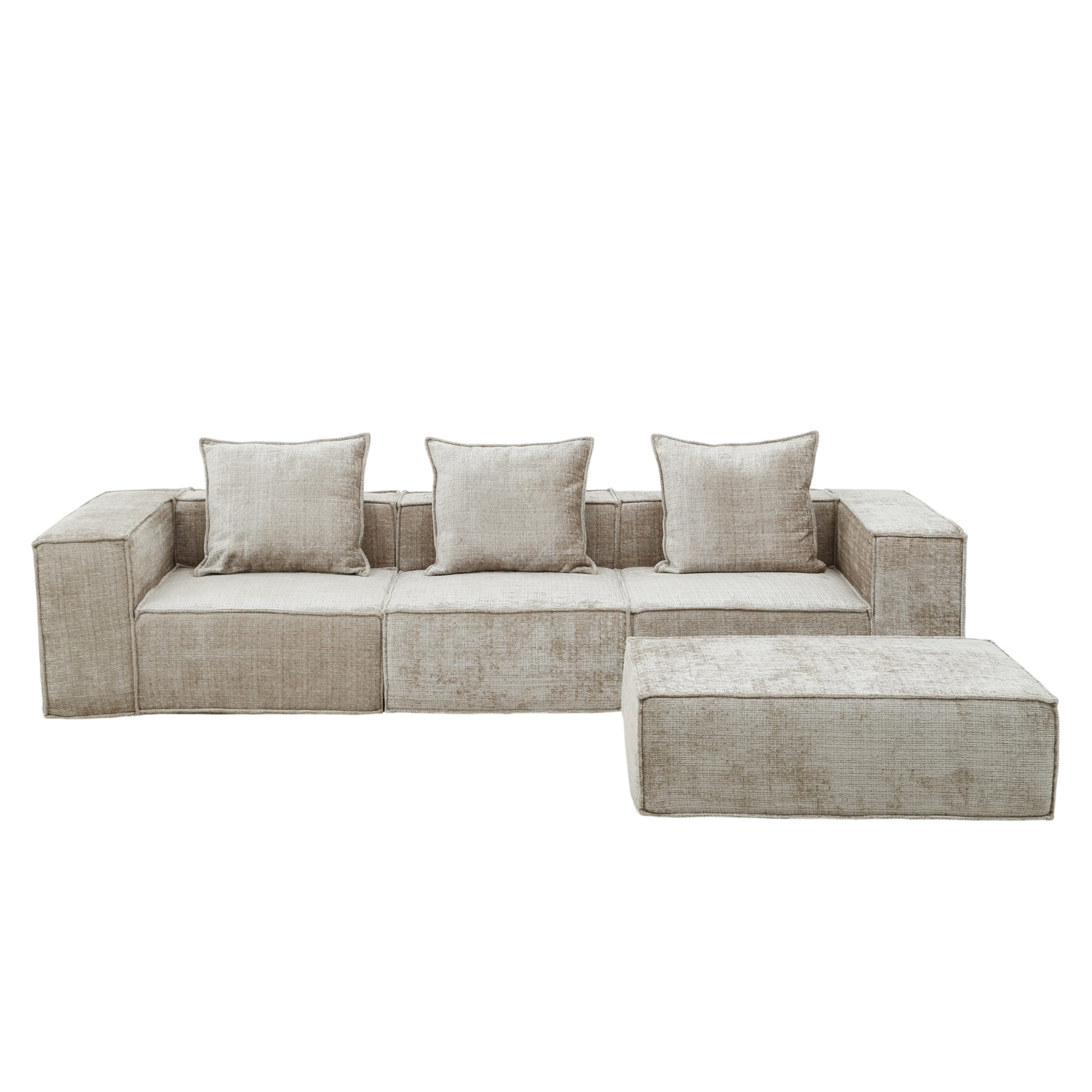 Pole to Pole – Boneless Sofa Nomad Dreisitzer + Ottoman in Creme 3-Sitzer Sofa Pole to Pole