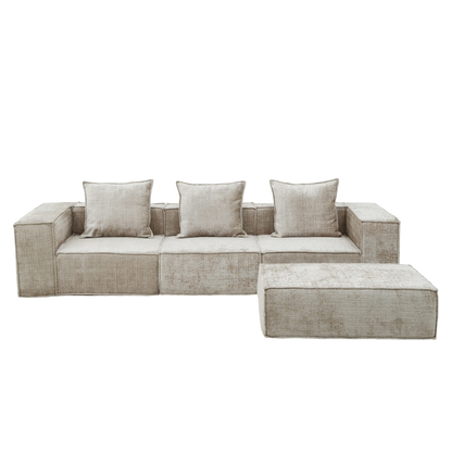 Pole to Pole – Boneless Sofa Nomad Dreisitzer + Ottoman in Creme 3-Sitzer Sofa Pole to Pole