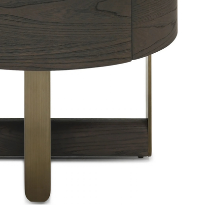 The Grand Collection FIRENZE Nachttisch – Weißer Marmor &amp; Bronze Nachttisch The Grand Collection