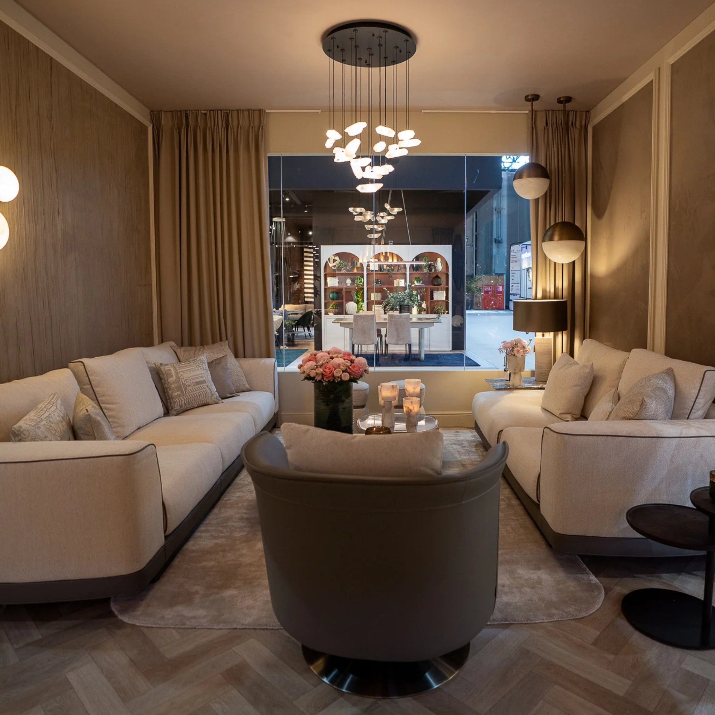 The Grand GREGORIO 4-Sitzer Sofa – Greige | Taupe Grau 4-Sitzer Sofa The Grand Collection