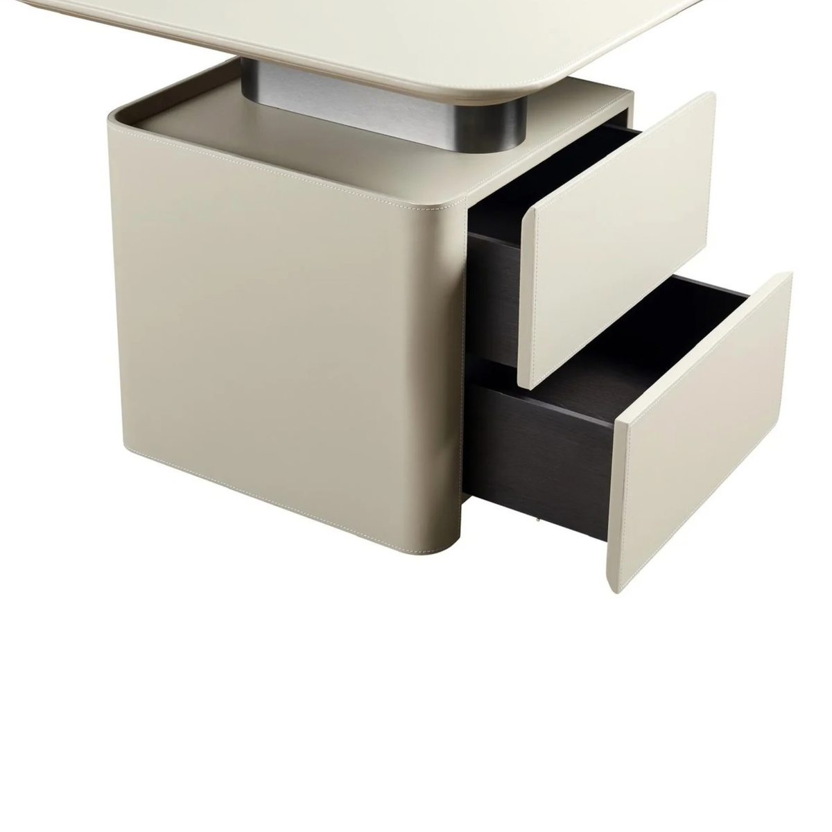 The Grand Collection FIORA Schreibtisch – Micro Leather Craie Schreibtisch The Grand Collection