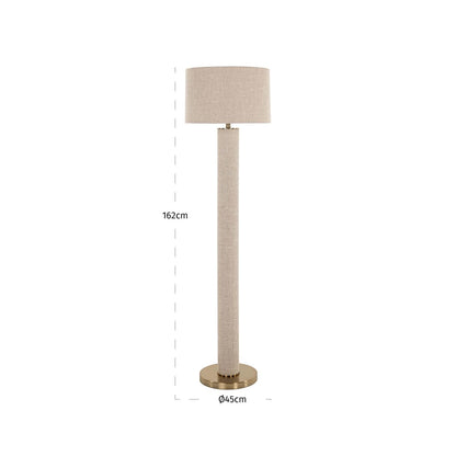 Richmond Interiors – Stehlampe Joline Beige Leinen Stehlampe Richmond Interiors