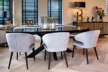 Richmond Interiors Esszimmerstuhl Indigo khaki velvet Esszimmerstuhl Richmond Interiors