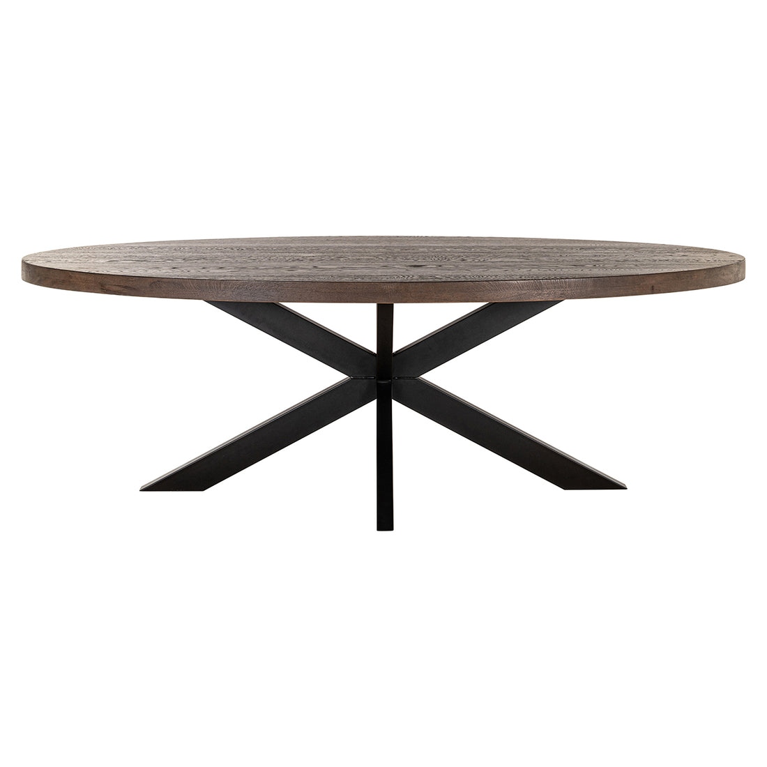 Richmond Interiors Esstisch Watson – Dark Brown (300 cm) mit Spidergestell Esstisch oval Richmond Interiors