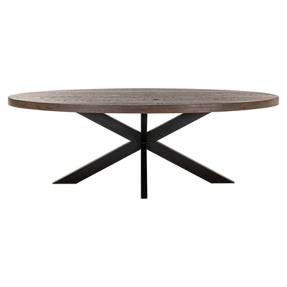 Richmond Interiors Esstisch Watson – Dark Brown (300 cm) mit Spidergestell Esstisch oval Richmond Interiors