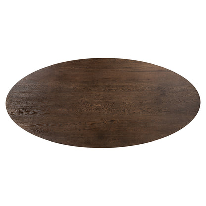 Richmond Interiors Esstisch Watson – Dark Brown (235 cm) mit Spidergestell Esstisch oval Richmond Interiors