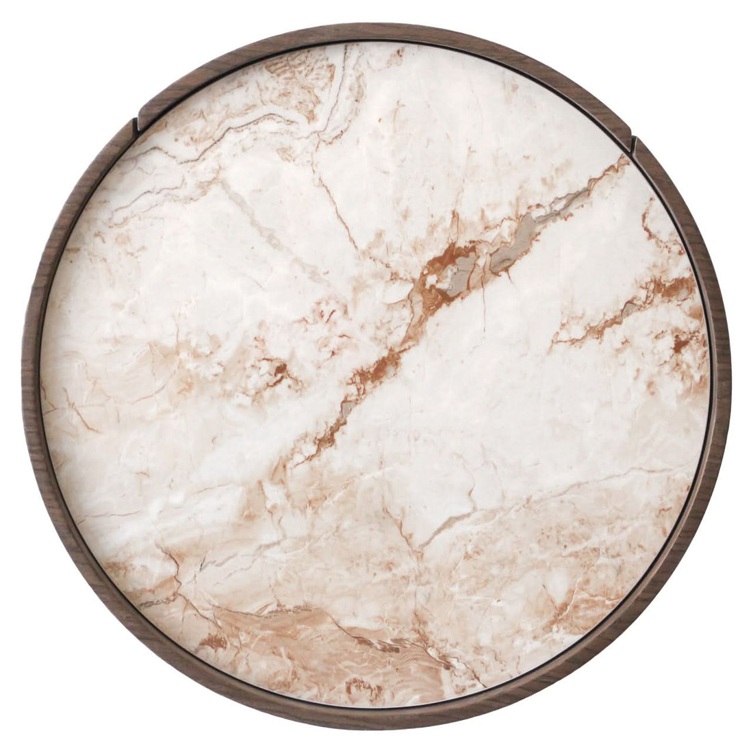 Richmond Interiors Beistelltisch Ellery Braun Beistelltisch rund Richmond Interiors