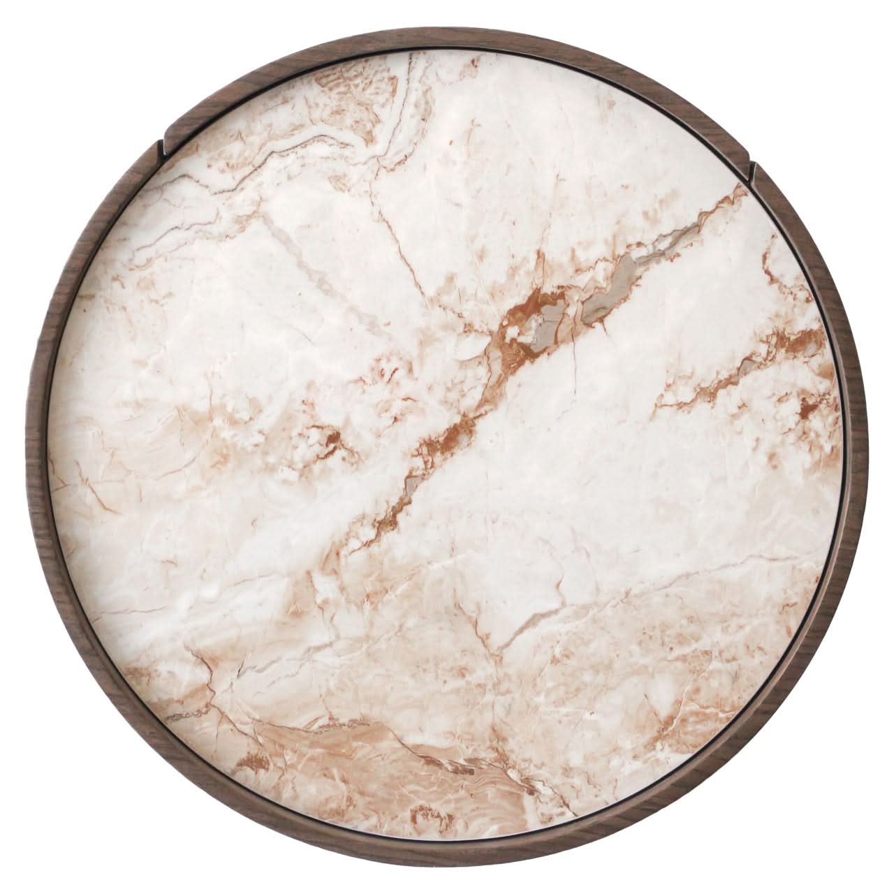 Richmond Interiors Beistelltisch Ellery Braun Beistelltisch rund Richmond Interiors