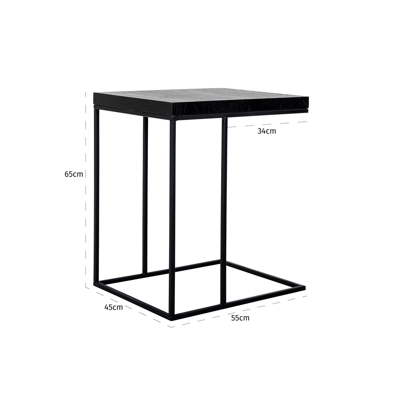 Richmond Interiors Beistelltisch Oakura black Beistelltisch Richmond Interiors