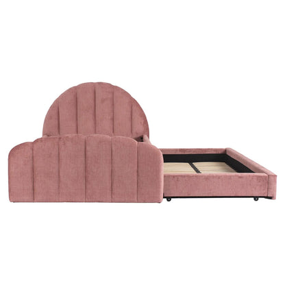 Richmond Interiors Bett Pixie Rosewood Jewel – 120 × 200 cm mit Ausziehbett Polsterbett Richmond Interiors