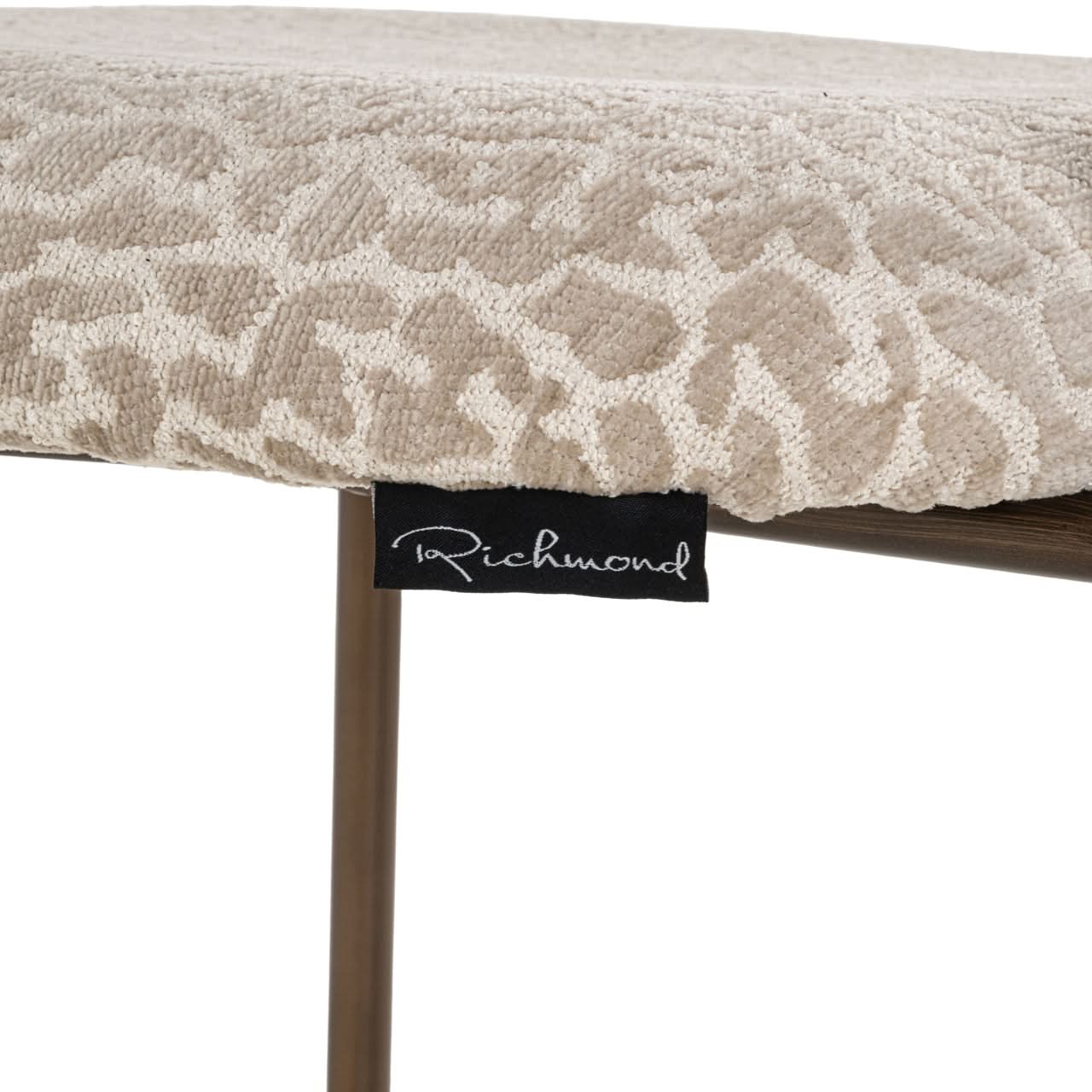 Richmond Interiors – Counter Stool Xenia Beige Leopard (2er-Set, feuerhemmend) 2er-Set Barstühle Richmond Interiors