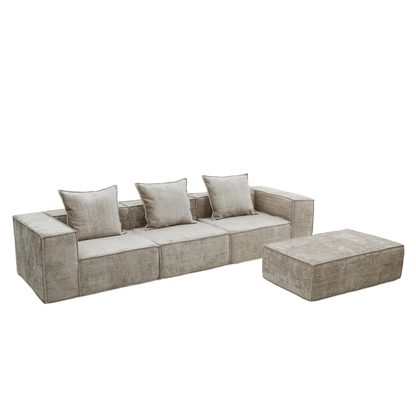 Pole to Pole – Boneless Sofa Nomad Dreisitzer + Ottoman in Creme 3-Sitzer Sofa Pole to Pole