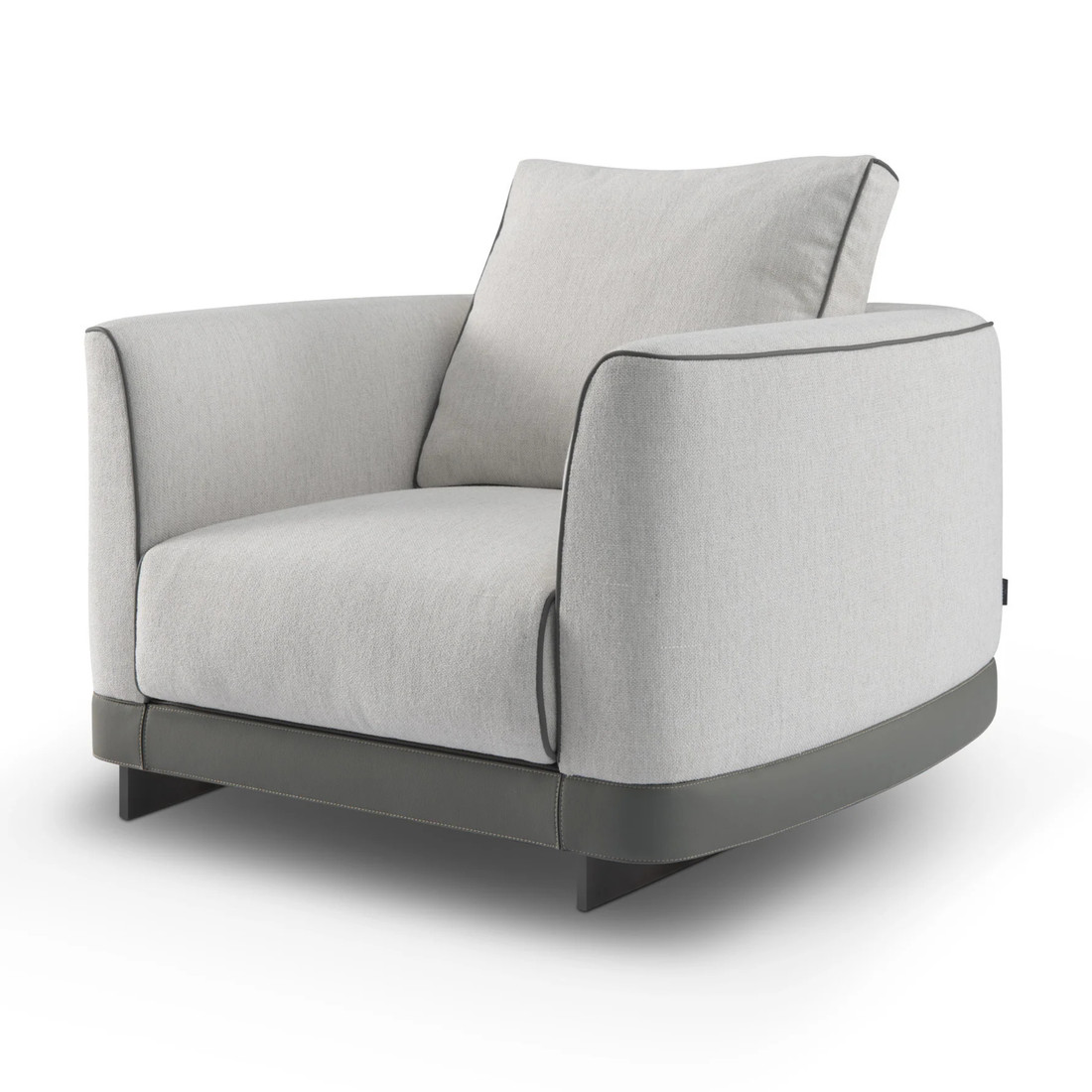 The Grand GREGORIO Sessel – Greige | Taupe Grau Polstersessel The Grand Collection