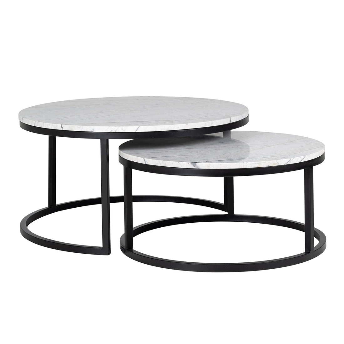 Richmond Interiors Couchtisch Lexington white (Set of 2) Couchtisch Richmond Interiors