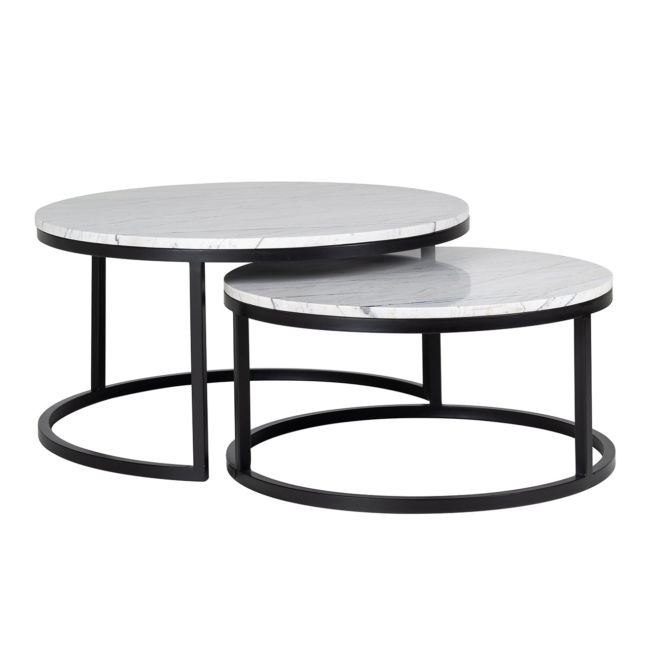 Richmond Interiors Couchtisch Lexington white (Set of 2) Couchtisch Richmond Interiors