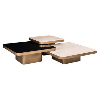 Richmond Interiors – Couchtisch-Set Cumulus Beige (3-teilig) 4er-Set Couchtisch Richmond Interiors