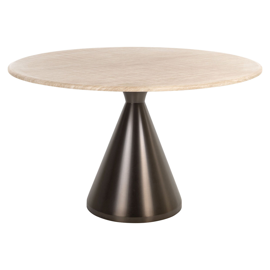 Richmond Interiors Esstisch Montgommery – Beige (Ø130 cm) Esstisch rund Richmond Interiors