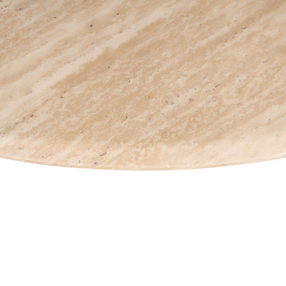 Richmond Interiors Esstisch Montgommery – Beige (Ø130 cm) Esstisch rund Richmond Interiors