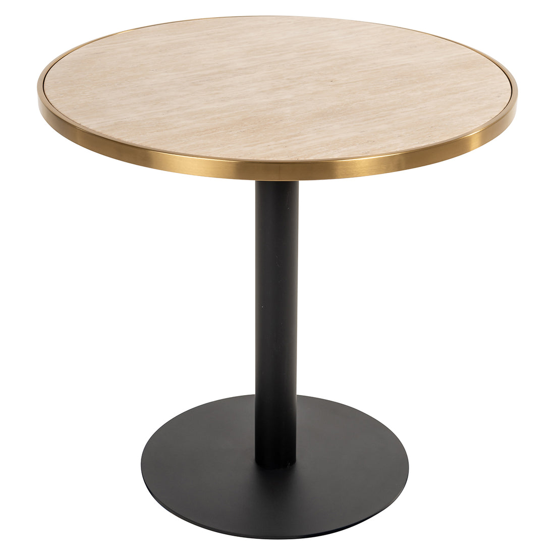 Richmond Interiors Bistrotisch Brazza – Beige (Ø80 cm) Bistrotisch Richmond Interiors