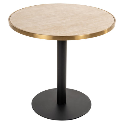 Richmond Interiors Bistro-Tisch Brazza beige 80Ø Bistro-Tisch Richmond Interiors