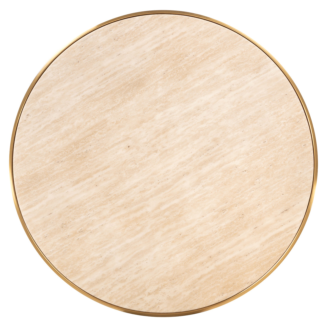 Richmond Interiors Bistrotisch Brazza – Beige (Ø80 cm) Bistrotisch Richmond Interiors
