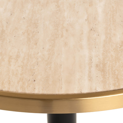 Richmond Interiors Bistrotisch Brazza – Beige (Ø80 cm) Bistrotisch Richmond Interiors