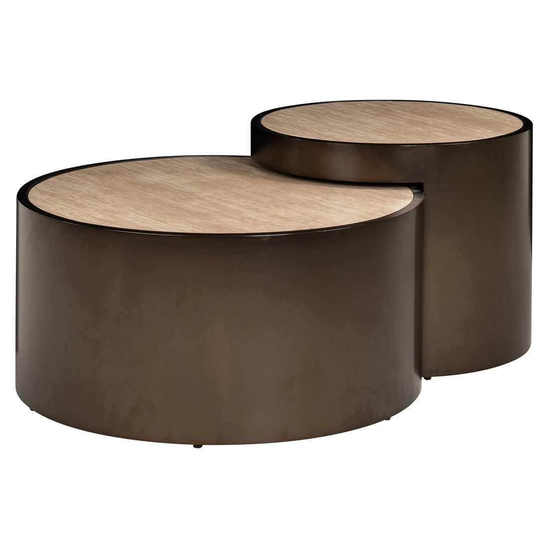 Richmond Interiors Couchtisch Ronson beige (Set of 2) Couchtisch Richmond Interiors