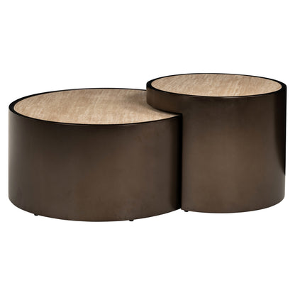 Richmond Interiors Couchtisch Ronson beige (Set of 2) Couchtisch Richmond Interiors