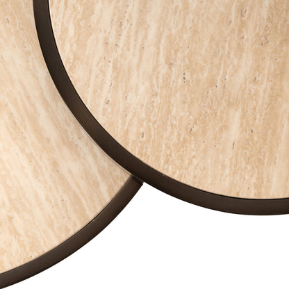 Richmond Interiors Couchtisch Ronson beige (Set of 2) Couchtisch Richmond Interiors