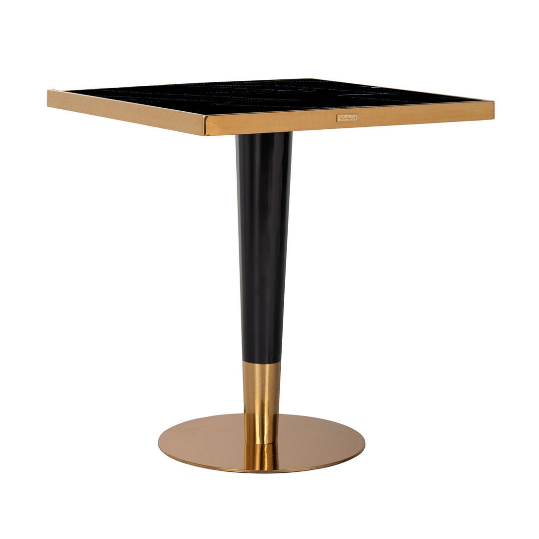 Richmond Interiors Bistro-Tisch Can Roca black/gold 70x70 Bistro-Tisch Richmond Interiors
