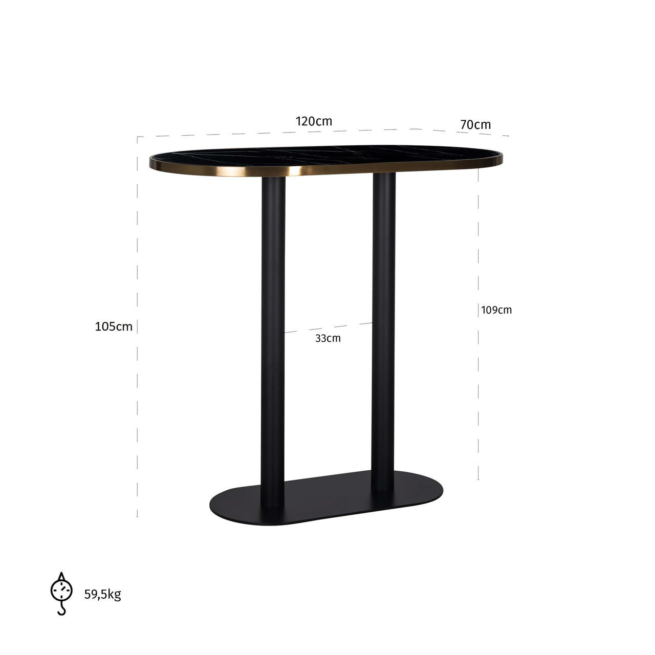 Richmond Interiors Bartisch Zenza black oval Bartisch Richmond Interiors