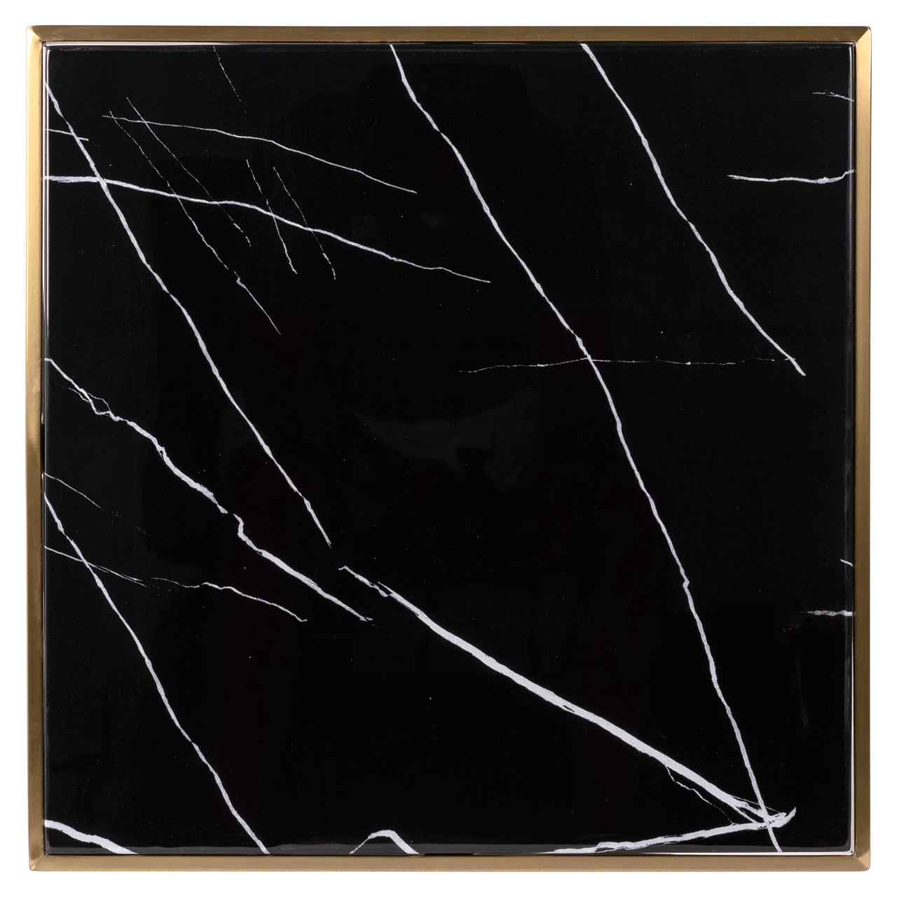 Richmond Interiors Bistro-Tisch Zenza black/gold 50x50 Bistro-Tisch Richmond Interiors